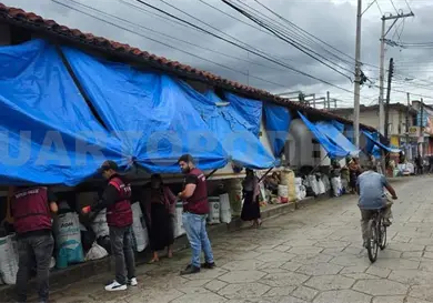 Se solidarizan con vendedoras de juncia