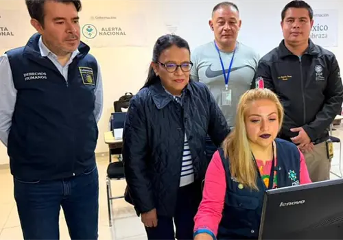 Supervisa Segob puesto de mando de Alerta de Búsqueda Supervisa Segob puesto de mando de Alerta de Búsqueda