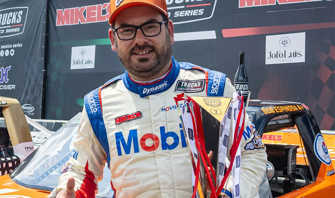 Roberto Espinosa logró la “pole position” y terminó en segundo tras un emocionante cierre en el óvalo queretano. Cortesía