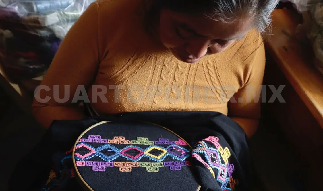 Buscan rescatar técnicas de tejido tradicional. Diego Pérez / CP