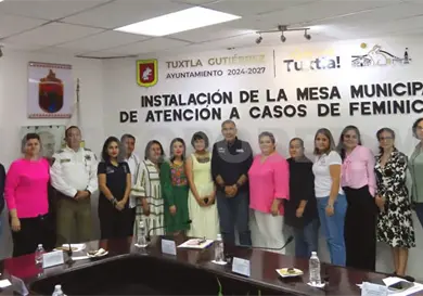 Fortalecen atenci&oacute;n a casos de feminicidio en Tuxtla