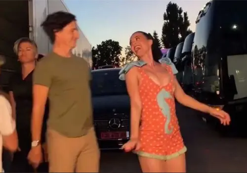 Trudeau en promocional de Katy Perry