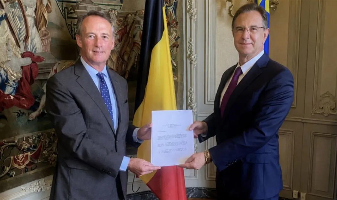 Presenta Moctezuma cartas credenciales en Reino de Bélgica