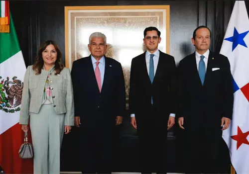 Recibe canciller Velasco a presidente de Panamá Recibe canciller Velasco a presidente de Panamá