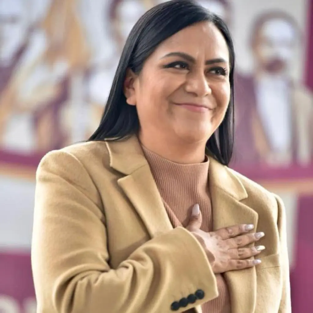 La líder nacional de Morena niega problemas dentro de la coalición en Chihuahua. Cortesía