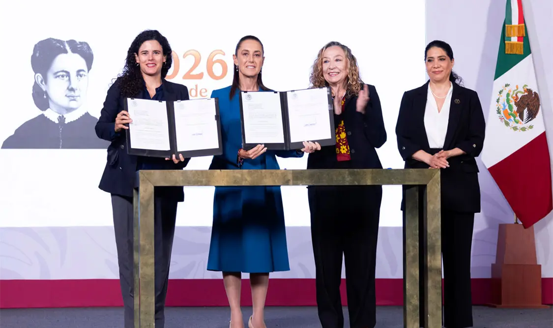 Sheinbaum firma iniciativa de Ley contra el feminicidio: “habrá cero impunidad”. Cortesía