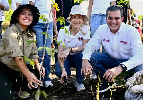 Yazmín Ramírez y Melgar promueven reforestación Yazmín Ramírez y Melgar promueven reforestación