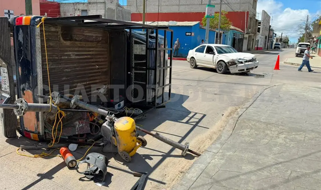 Uno de los implicados se pasó el alto del semáforo, dejando dos lesionados. Juan Orel / CP