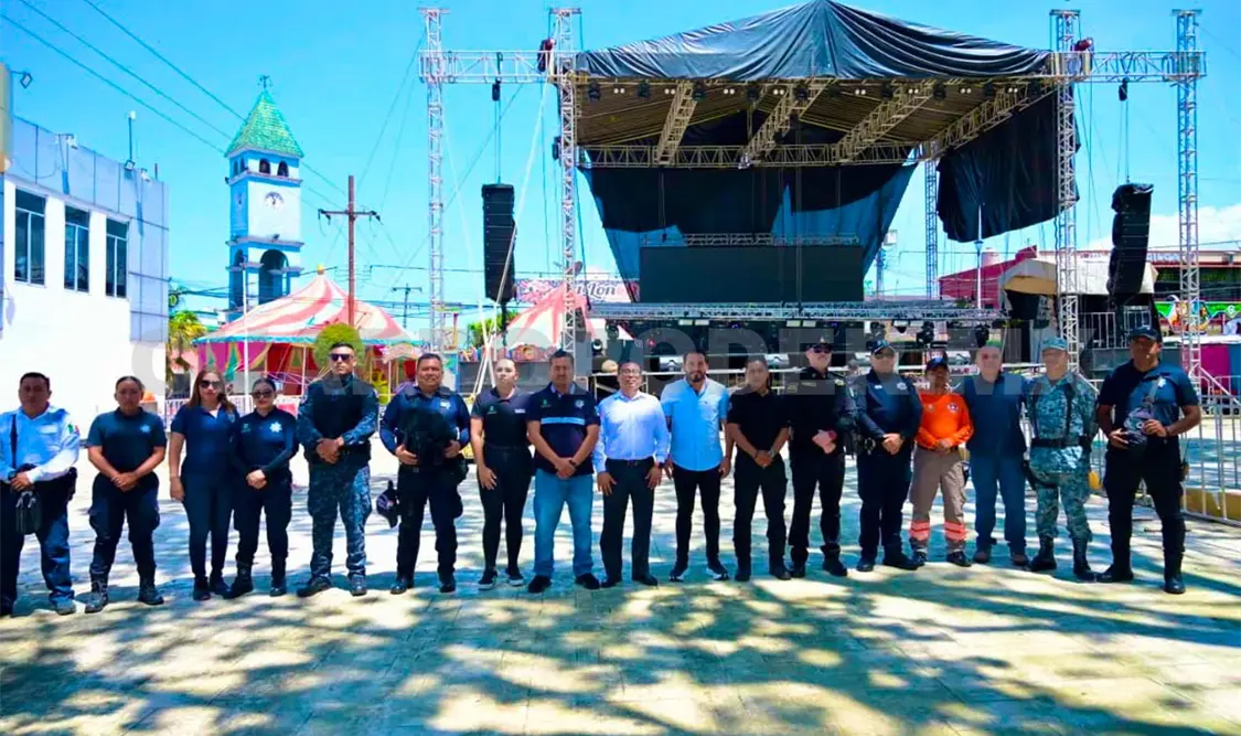 Participan en un operativo conjunto para garantizar una feria segura, en paz y con saldo blanco. Ramón García / CP