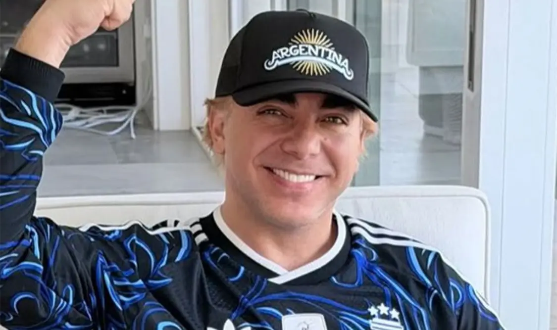 Cristian celebra triunfo de Argentina
