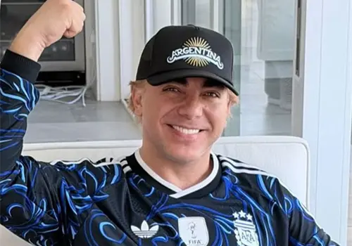 Cristian celebra triunfo de Argentina Cristian celebra triunfo de Argentina