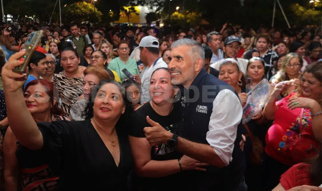 El presidente Ángel Torres encabezó el evento y disfrutó junto a las familias. CP