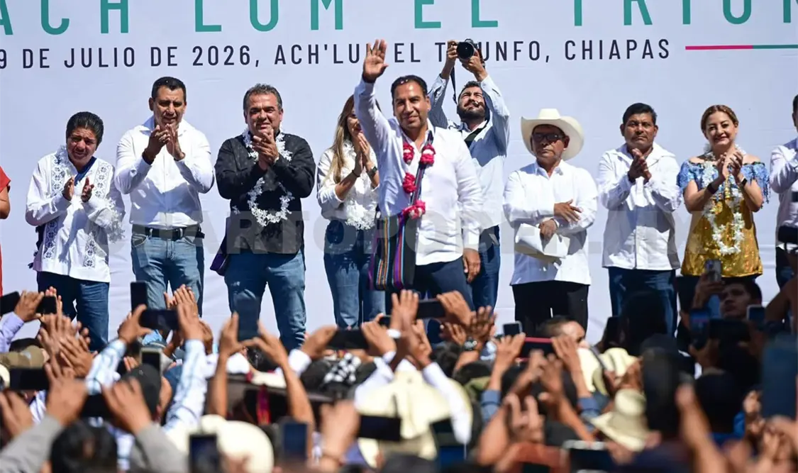 ERA atestiguó la votación a mano alzada mediante la cual se eligió la creación del nuevo municipio Ach’Lum El Triunfo. CP