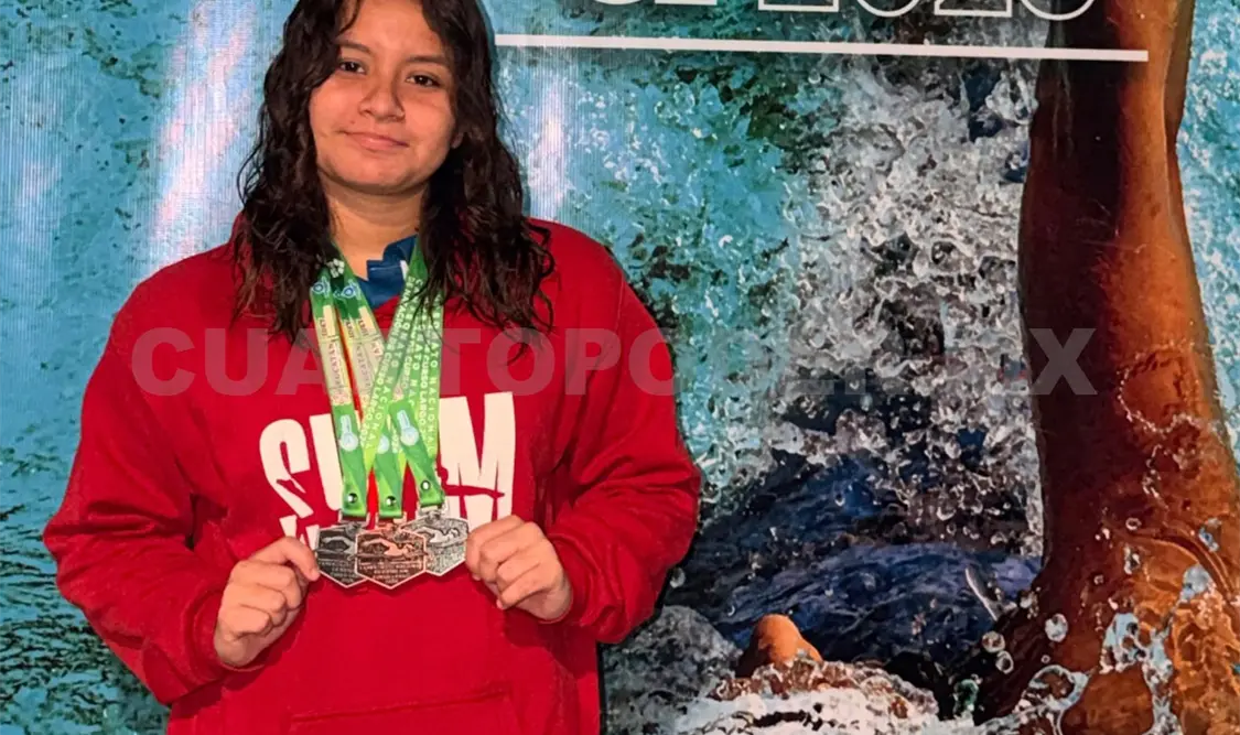 Ximena Garay obtuvo plata en 50 dorso y añadió un bronce en la clasificación de primera fuerza. Cortesía