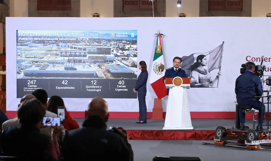 Zoé Robledo informó que IMSS construye 21 hospitales y prevé abrir otros 10 en los próximos 10 meses. CP