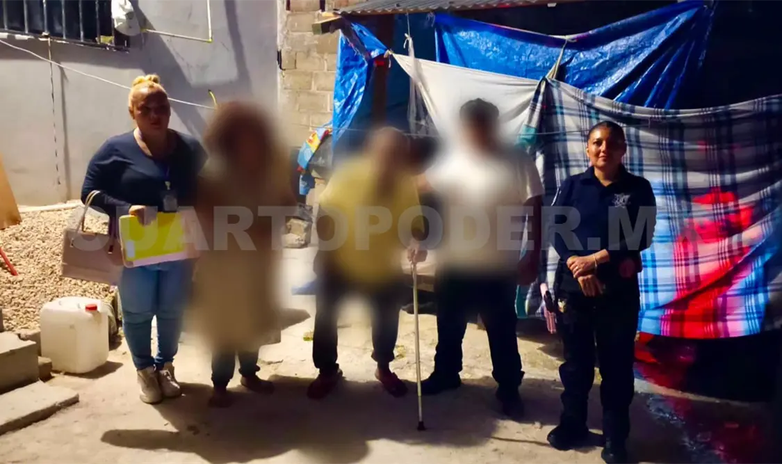 El adulto mayor fue entregado a sus familiares. Cortesía