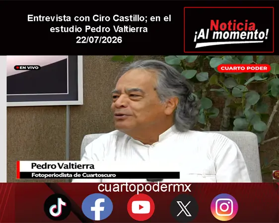 Entrevista con Ciro Castillo; en el estudio Pedro Valtierra