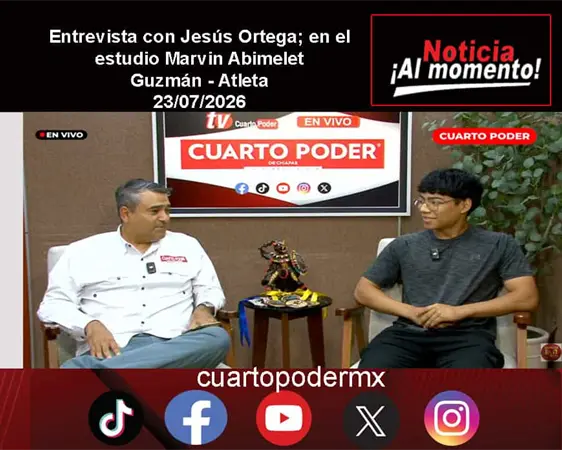 Entrevista con Jes&uacute;s Ortega; en el estudio Marvin Abimelet Guzm&aacute;n - Atleta
