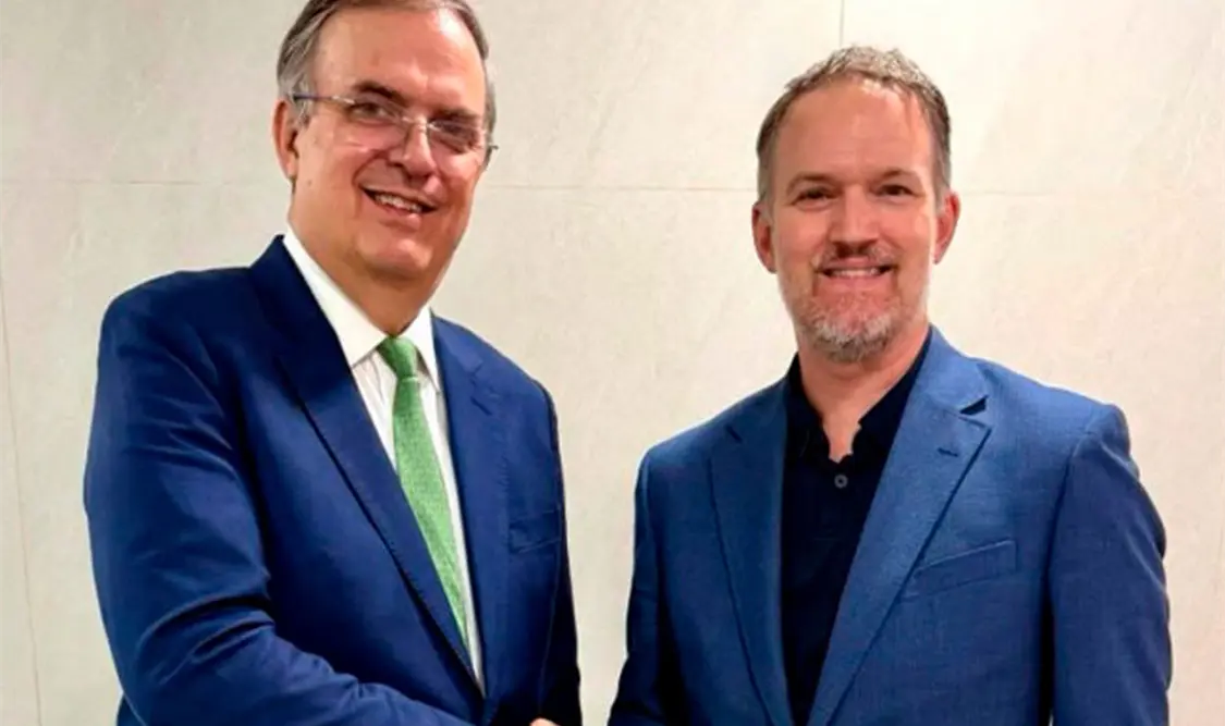 Ebrard se reunió con el representante comercial de EE. UU., Jamieson Greer. Cortesía
