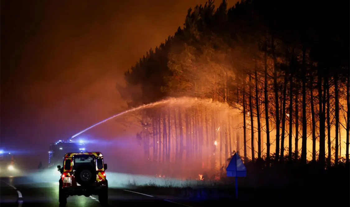 Evacuaciones masivas por incendios en España