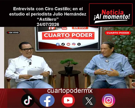 Entrevista con Ciro Castillo; en el estudio el periodista Julio Hern&aacute;ndez "Astillero"
