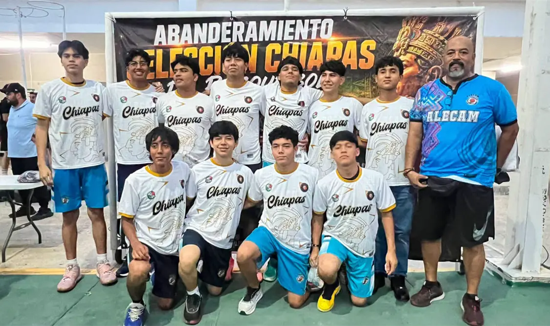El Club Alecam emprendió el viaje a Veracruz para representar a Chiapas en la Olimpiada Federada 2026 con una amplia delegación de basquetbolistas. Cortesía