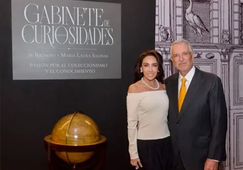 Maravillas del mundo en un gabinete