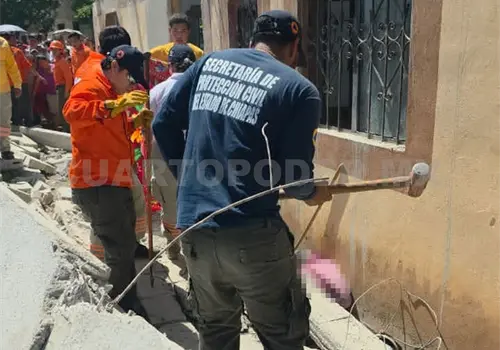Derrumbe deja a pastor muerto y a albañil herido Derrumbe deja a pastor muerto y a albañil herido