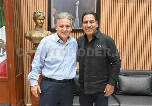 Eduardo Ram&iacute;rez recibe al exgobernador Juan Sabines