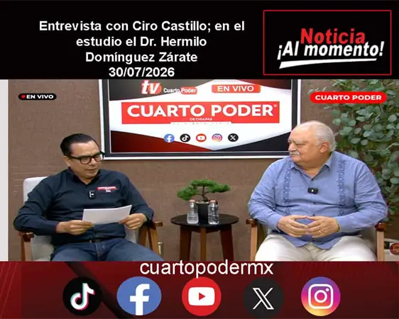 Entrevista con Ciro Castillo; en el estudio el Dr. Hermilo Dom&iacute;nguez Z&aacute;rate