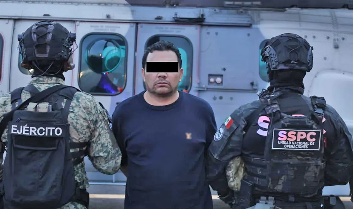 El funcionario señaló que el operativo se realizó en Jalisco, donde además del “R1” fue detenida otra persona. Cortesía