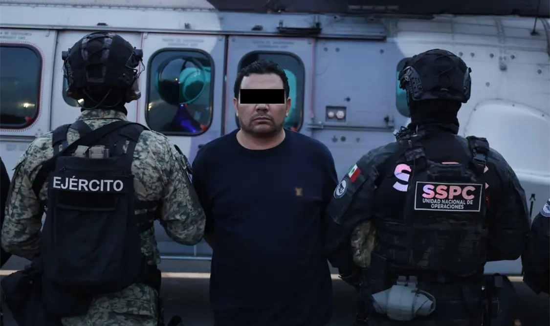 El funcionario señaló que el operativo se realizó en Jalisco, donde además del "R1" fue detenida otra persona. Cortesía