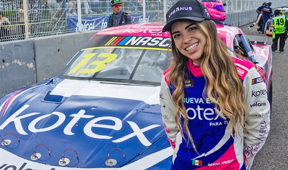 Regina Sirvent buscará su tercer podio en el óvalo potosino y fortalecer su clasificación al Chase. Cortesía
