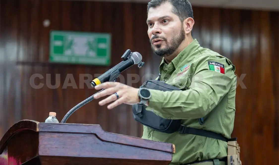 Óscar Alberto Aparicio Avendaño, titular de Secretaría de Seguridad del Pueblo (SSP). Cortesía