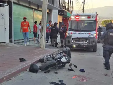 Motorrepartidor acaba con amputación parcial Motorrepartidor acaba con amputación parcial