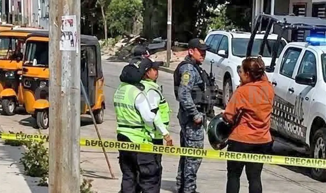 Tránsito y elementos de seguridad llevaron a cabo las pesquisas para esclarecer las causas del choque. Cortesía