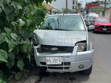 Sale proyectado contra el parabrisas de una SUV Sale proyectado contra el parabrisas de una SUV