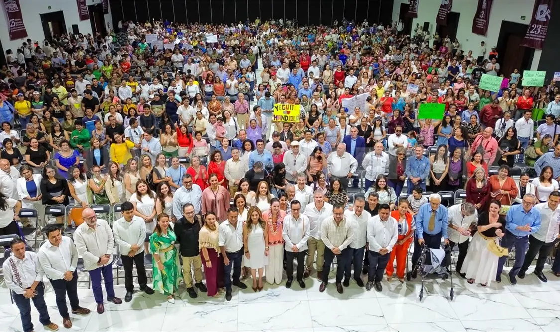 María Mandiola rindió su segundo informe de actividades legislativas en la capital de Chiapas. Cortesía