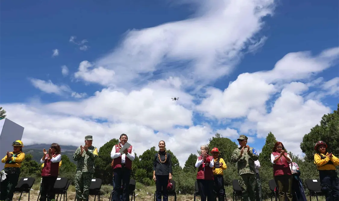 La presidenta encabeza, en Puebla, la Jornada Nacional de Reforestación 2026. Cortesía