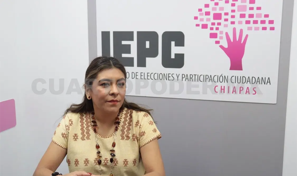 Helena Margarita Jiménez Martínez, consejera electoral en el IEPC, explicó el tema. Ingrid Pérez / CP