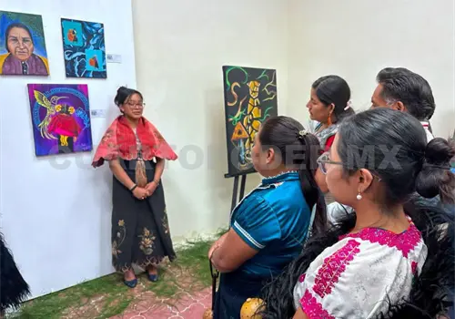 J&oacute;venes de pueblos originarios presentan exposici&oacute;n pict&oacute;rica