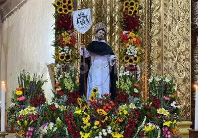 Cat&oacute;licos celebran a Santo Domingo de Guzm&aacute;n