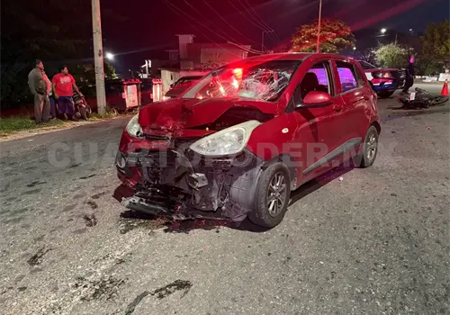 Resulta malherido tras colisionar frente al CBTA