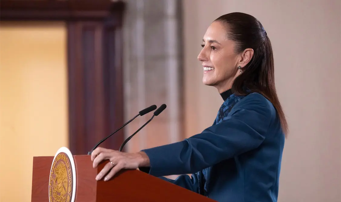 La presidenta Claudia Sheinbaum expresó su solidaridad con el pueblo colombiano y aseguró que México estará presente para apoyar en lo que sea necesario. Cortesía