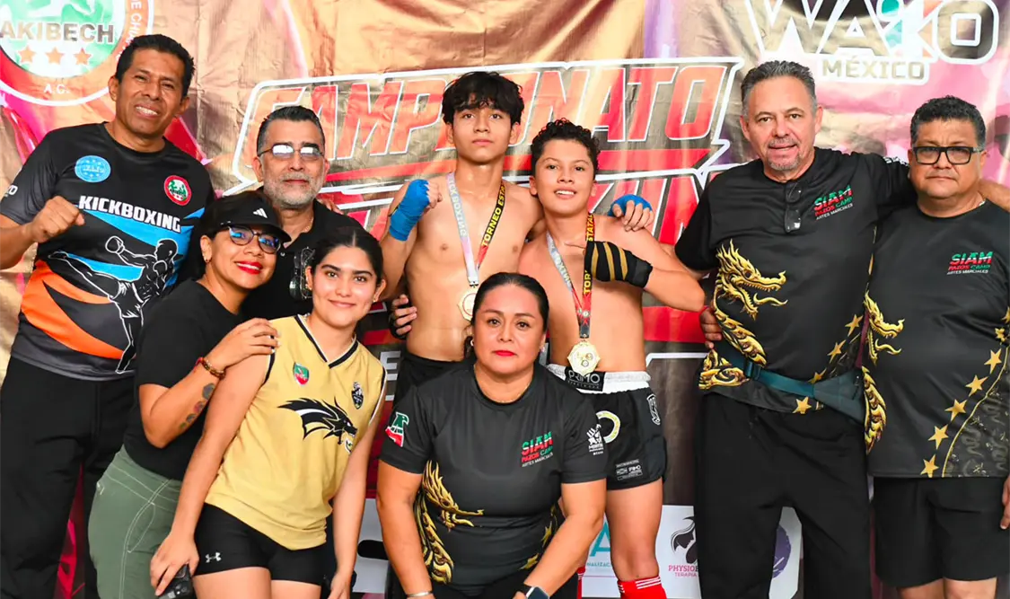Atletas participaron en el Campeonato Estatal de Kickboxing 2026, celebrado en las instalaciones del Instituto del Deporte. Cortesía