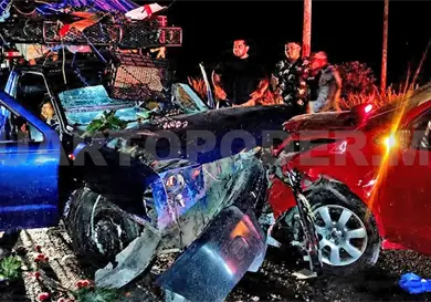 Se accidentan padre e hijo en tramo carretero Se accidentan padre e hijo en tramo carretero