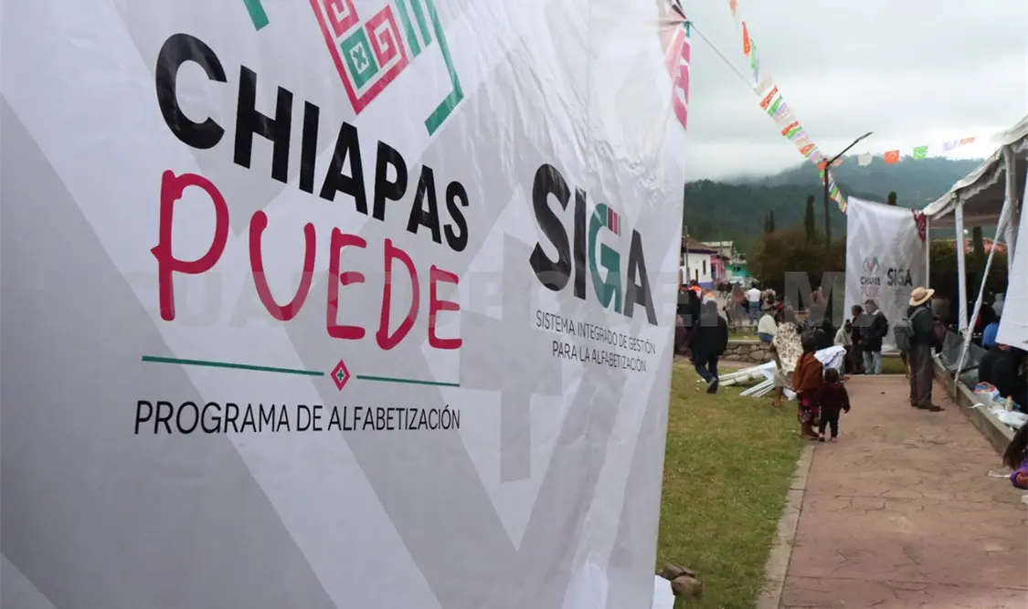 Romero Basurto comentó que el proyecto de alfabetización Chiapas Puede lleva un orden de verificación. Diego Pérez / CP