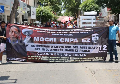 Marcha Mocri a 9 a&ntilde;os del asesinato de l&iacute;der