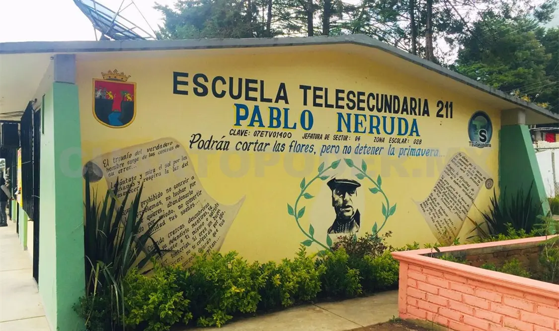 La telesecundaria 211 Pablo Neruda está ubicada en la colonia San Felipe Ecatepec. Cortesía