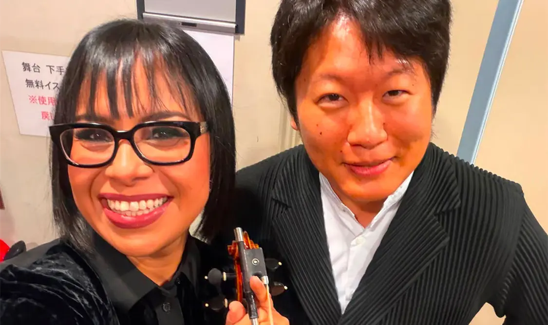 Egresada y docente de la Facultad de Música participa como violinista en el Tour Simanof Japón 2026. Cortesía